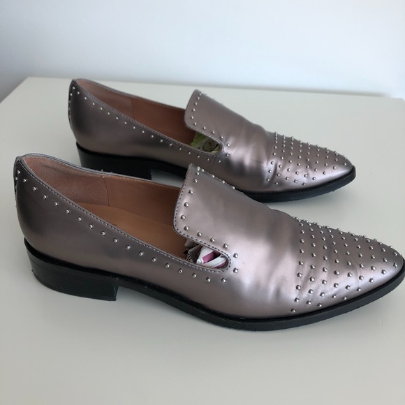 Sigerson Morrison Studded Flat Loafer 8.5 - Picture 2 of 11